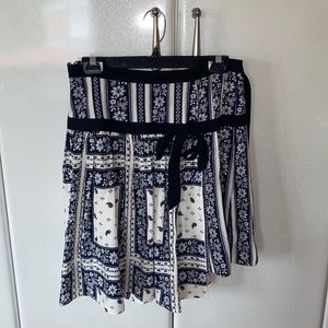 Summer high low ruffled skirt